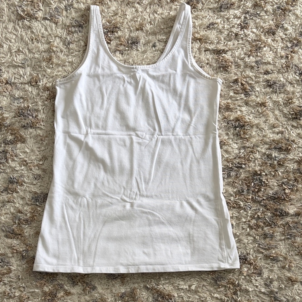 J. Jill Classic White Tank Top